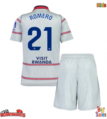 Atletico Madrid Cristian Romero #21 Replica Third Stadium Kit for Kids 2026-27 Short Sleeve (+ pants)